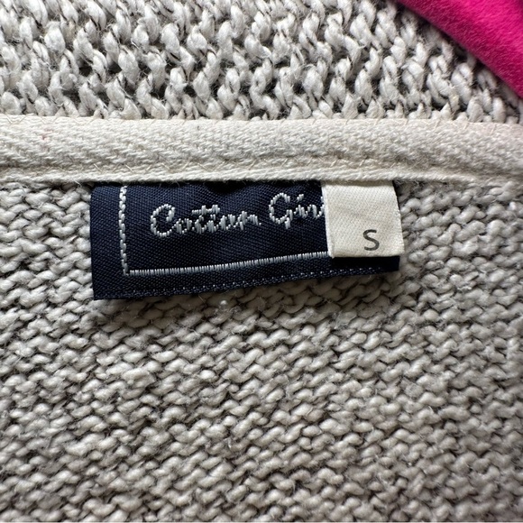 Cotton Gin Long Neutral Sweater Cardigan with Pockets - Picture 3 of 6